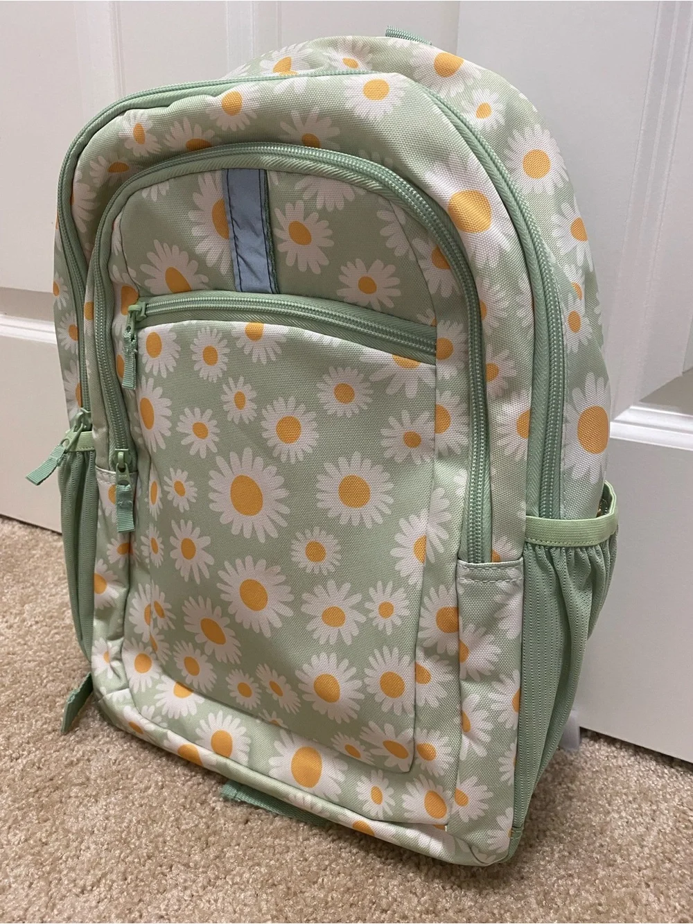 Cat & Jack Mint Green Daisy Backpack